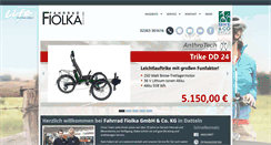 Desktop Screenshot of fahrrad-fiolka.de