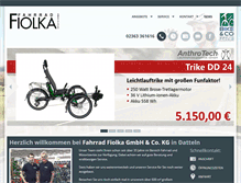 Tablet Screenshot of fahrrad-fiolka.de